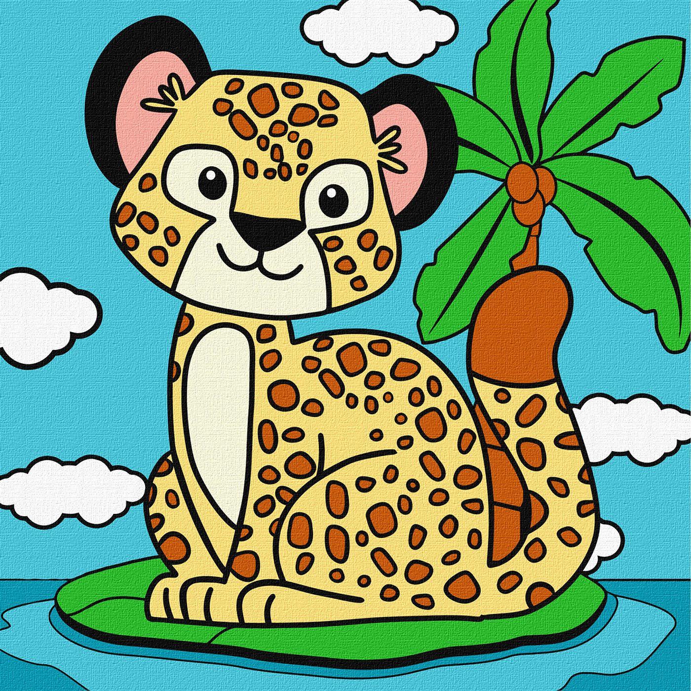 25x25cm Gepard
