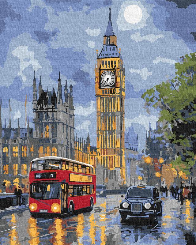 40x50cm London noću