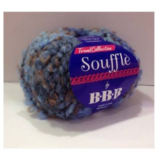 BBB Souffle – Plava 38% merino vuna, 9% viskoza, 6% poliamid