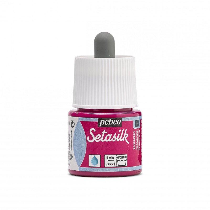 Boja za svilu Setasilk - Malina crvena (08 - raspberry)
