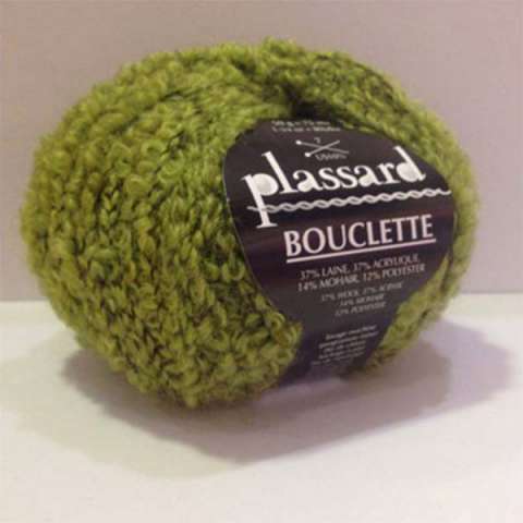 Bouclette - Zelena 37% vuna, 37% akril, 14% moher, 12% poliester 