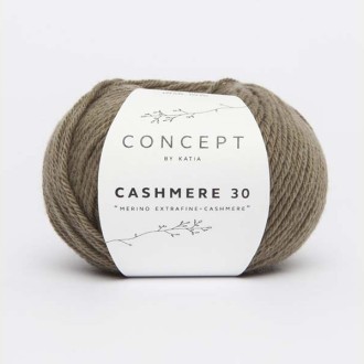 CASHMERE 30-KATIA Maslinasto zelena - 70%  vuna, 30% lan