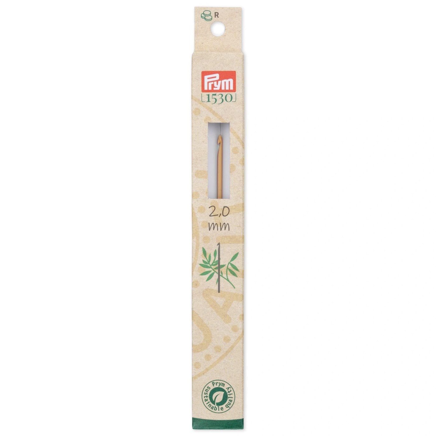 Crochet hook bamboo 2.0/15  US-A     1pc