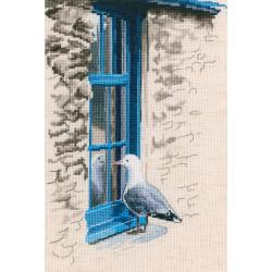 Cross-stitch kits `With the flavour of salt, wind and sun `, 16.5cm x 24.5cm, RT