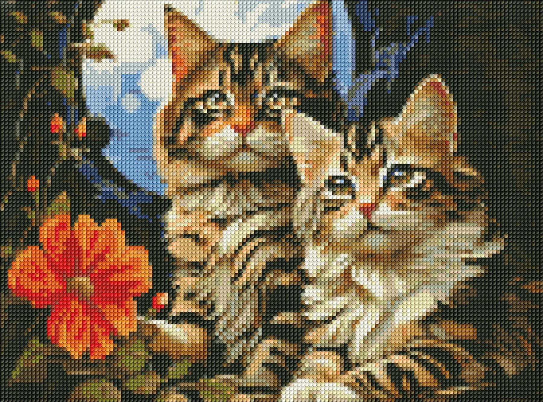 Diamond Mosaic Neodoljivi mačići 30x40cm