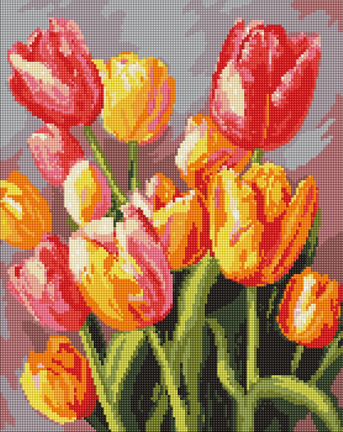 Diamond Mosaic Prolećni buket 40x50cm
