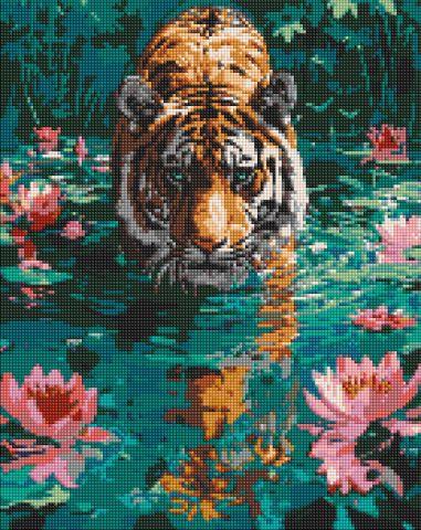 Diamond Mosaic Tigar 40x50cm