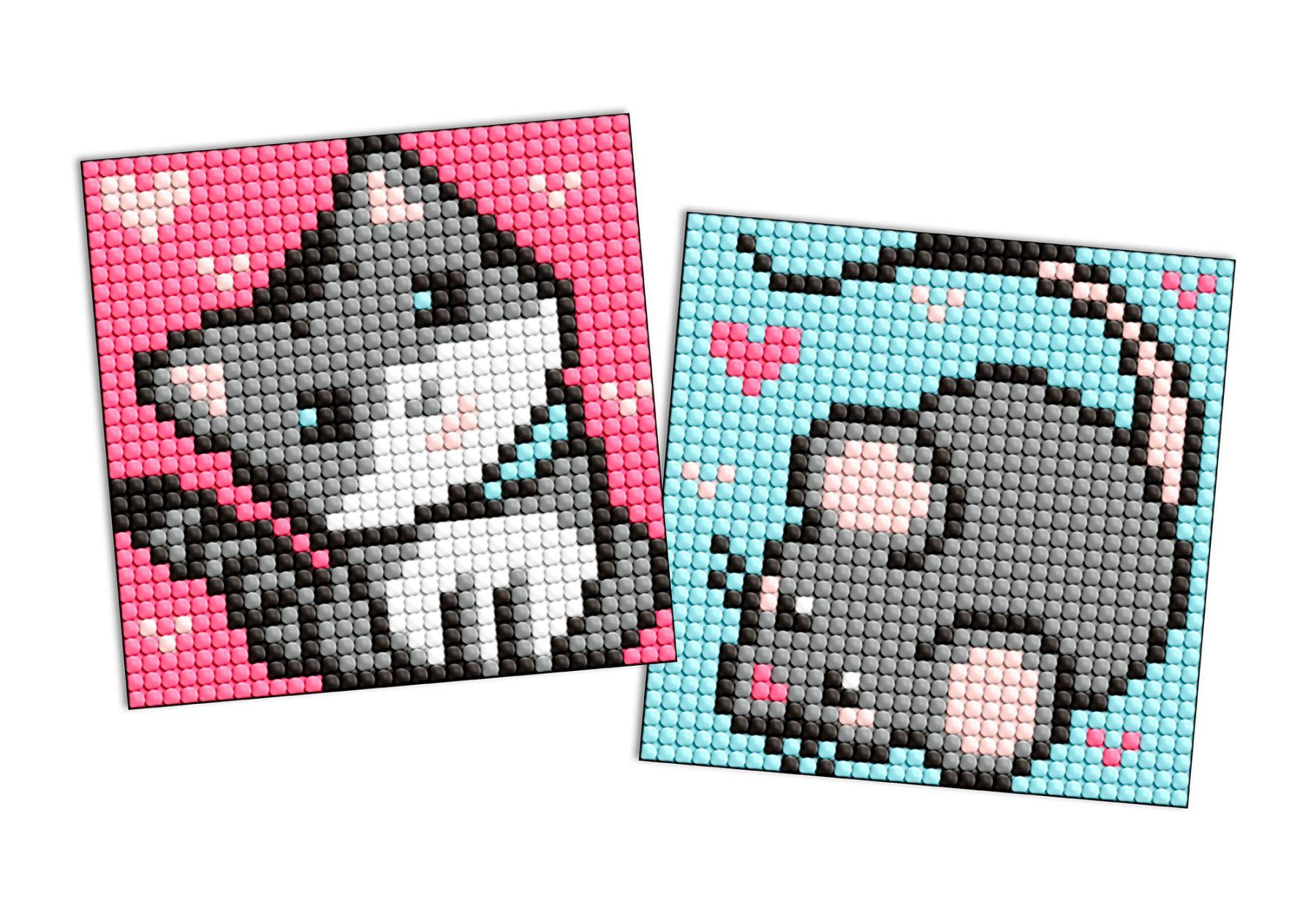 Diamond Stickers 2kom. 9x9cm