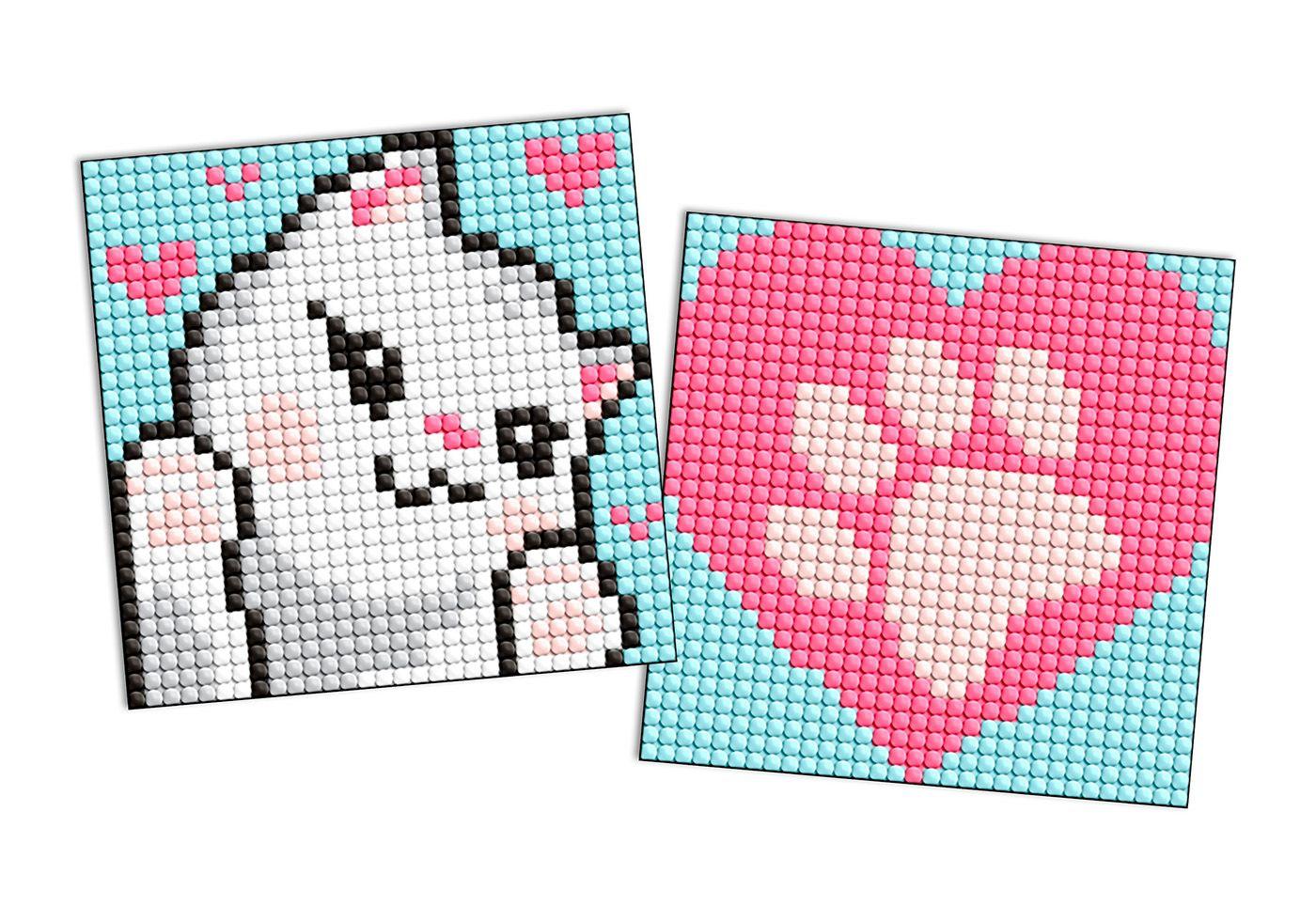Diamond Stickers 2kom. 9x9cm