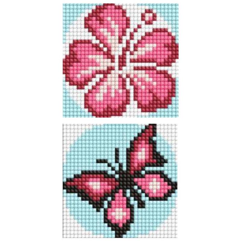 Diamond Stickers 2kom. 9x9cm