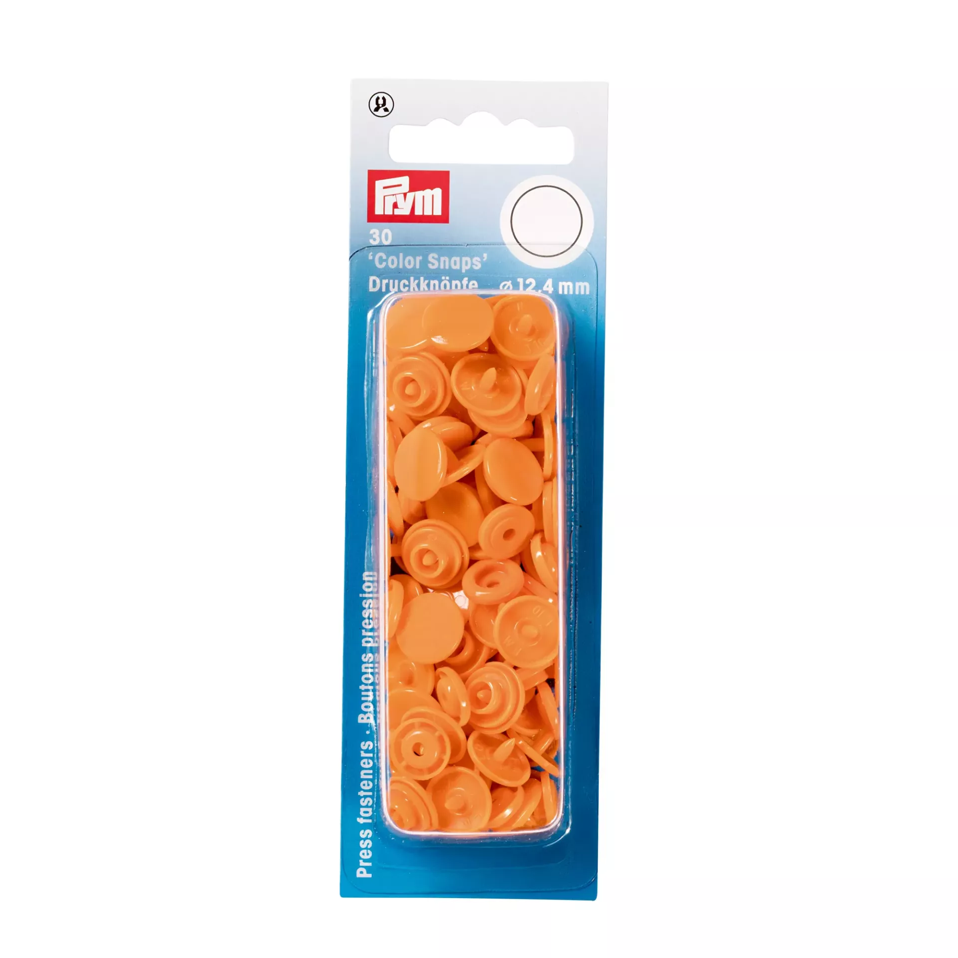 Drikeri plastični 12,4mm orange  30kom