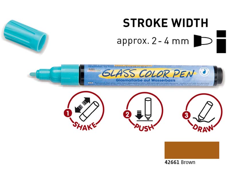 Glass Color Pen - Brown