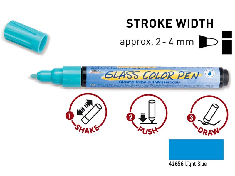 Glass Color Pen - Light Blue
