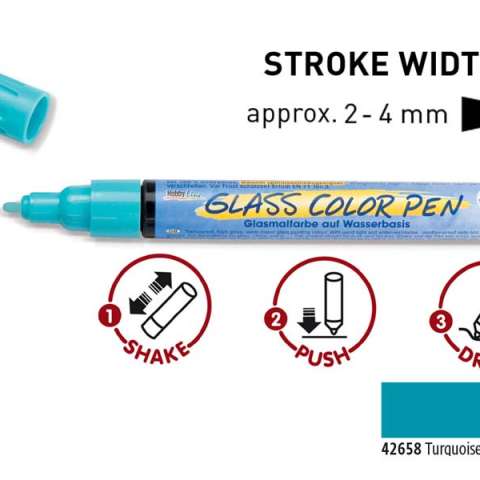 Glass Color Pen - Turquoise