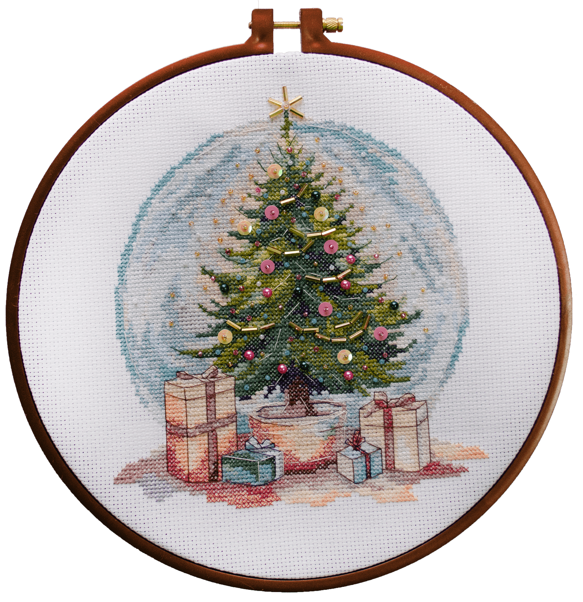 Goblen set - Momenat pre Božića (17x19cm)