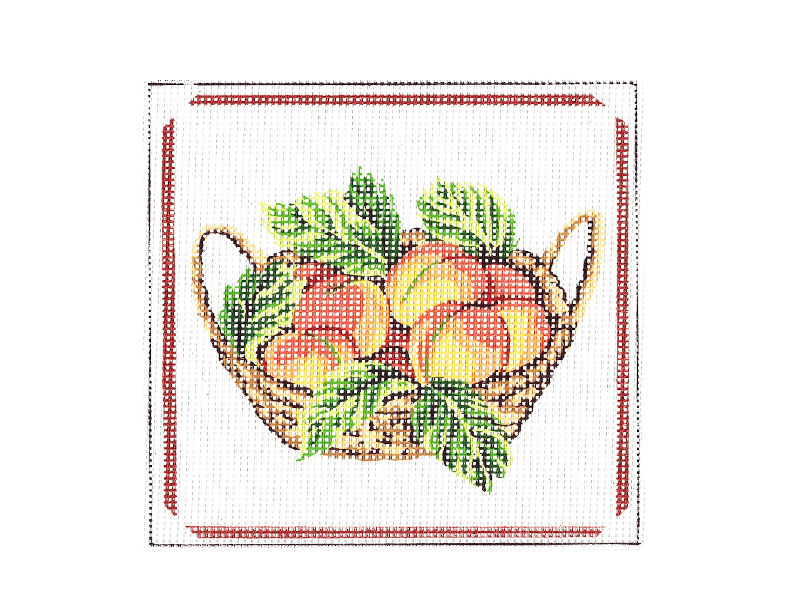 Goblen za vez-Apricots in a basket 16x17cm