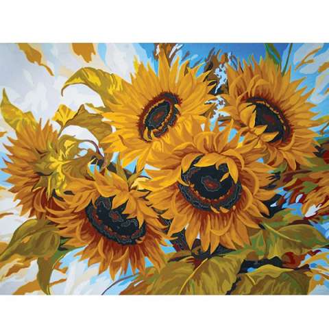 Goblen za vez-Sunflowers 50x70cm