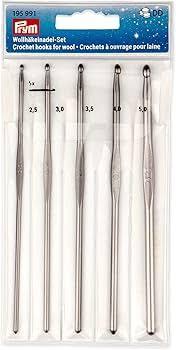 Heklice-Set Aluminium gunmetal 2,5-5,0 mm