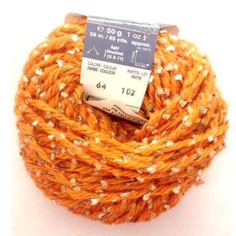 Knotty – Narandžasta 40% poliamid, 31% vuna, 24% akrilik, 5% alpaka