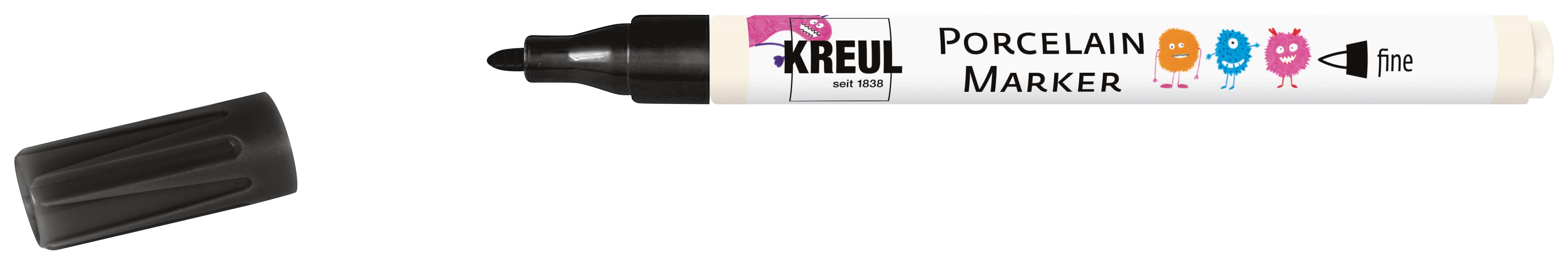 Marker za porcelan, keramiku i staklo - crni