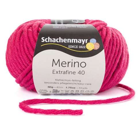 Merino Extrafine 40 – Roze 100% vuna