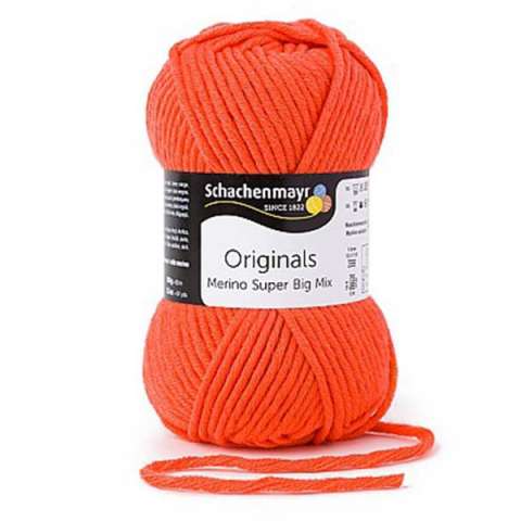 Merino Super Big Mix – Narandžasta 50% vuna, 50% poliakril