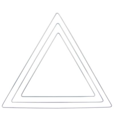 metal ring triangle 20cm white