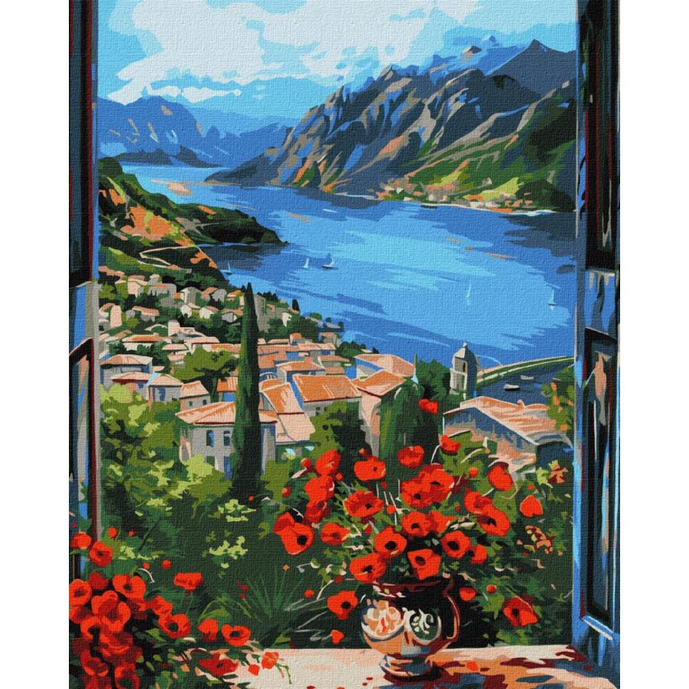 Painting by numbers Pogled sa prozora 40x50cm 