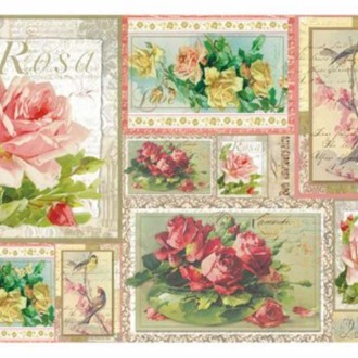 Papir za Decoupage - Roses panels