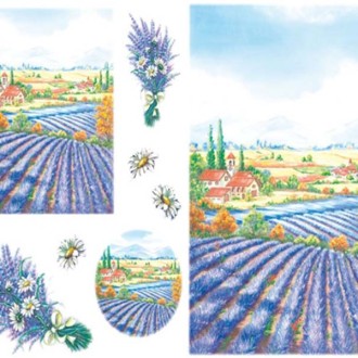 Papir za Decoupage - Lavender field