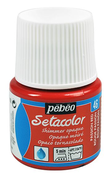 PEBEO SETACOLOR OPAQ SHIMMER 45ML PASSION RED