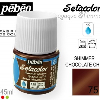 PEBEO SETACOLOR   SHIMMER OPAQUE  45ml  CHOCO CHIP