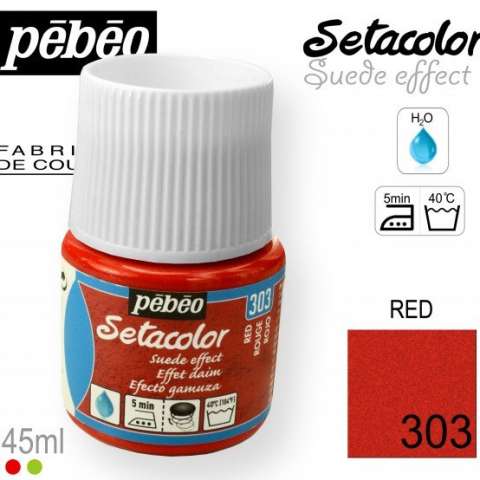 PEBEO SETACOLOR  SUEDE EFFECT 45ML RED