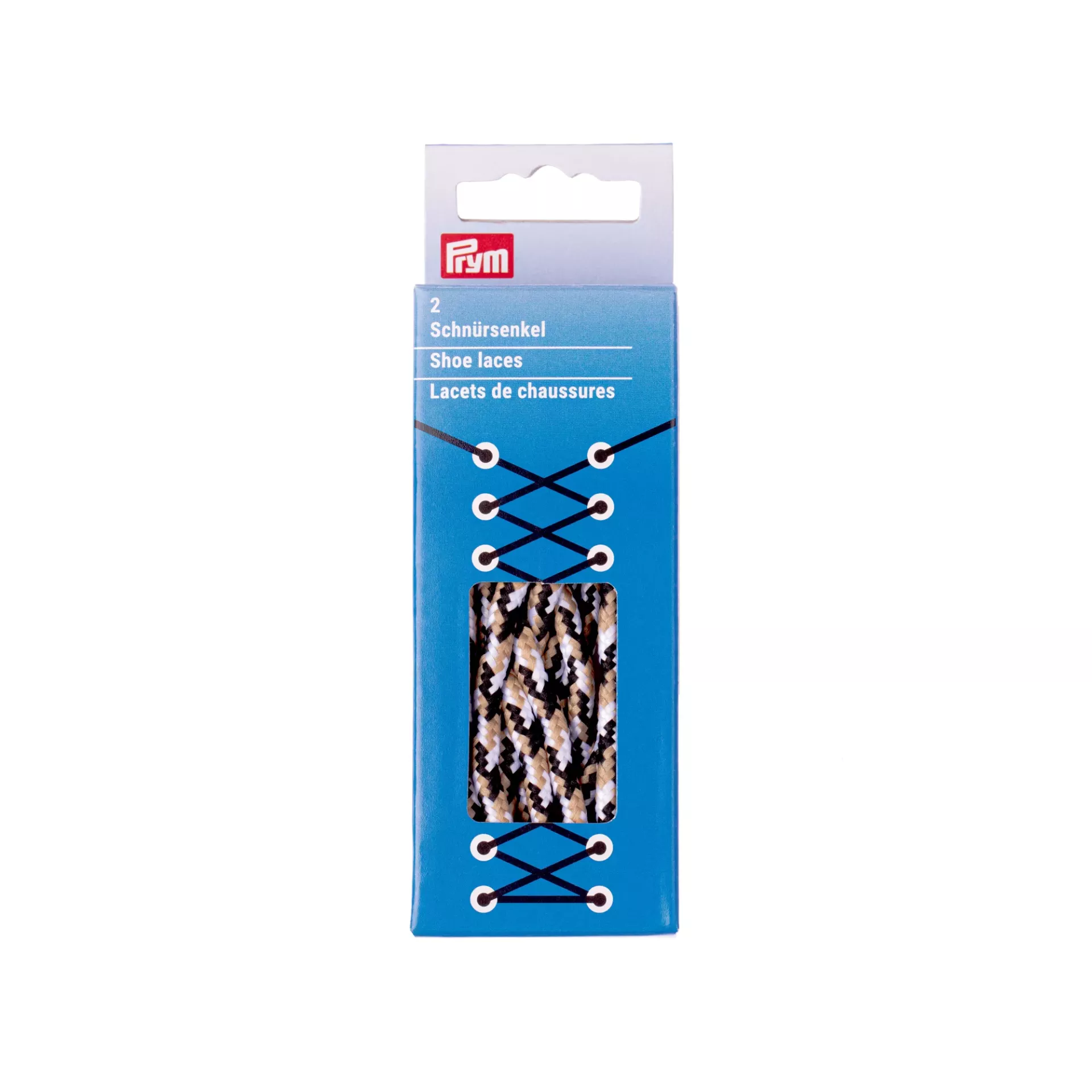 Pertle okrugle Outdoor 5mm 150cm crne/bele/bež