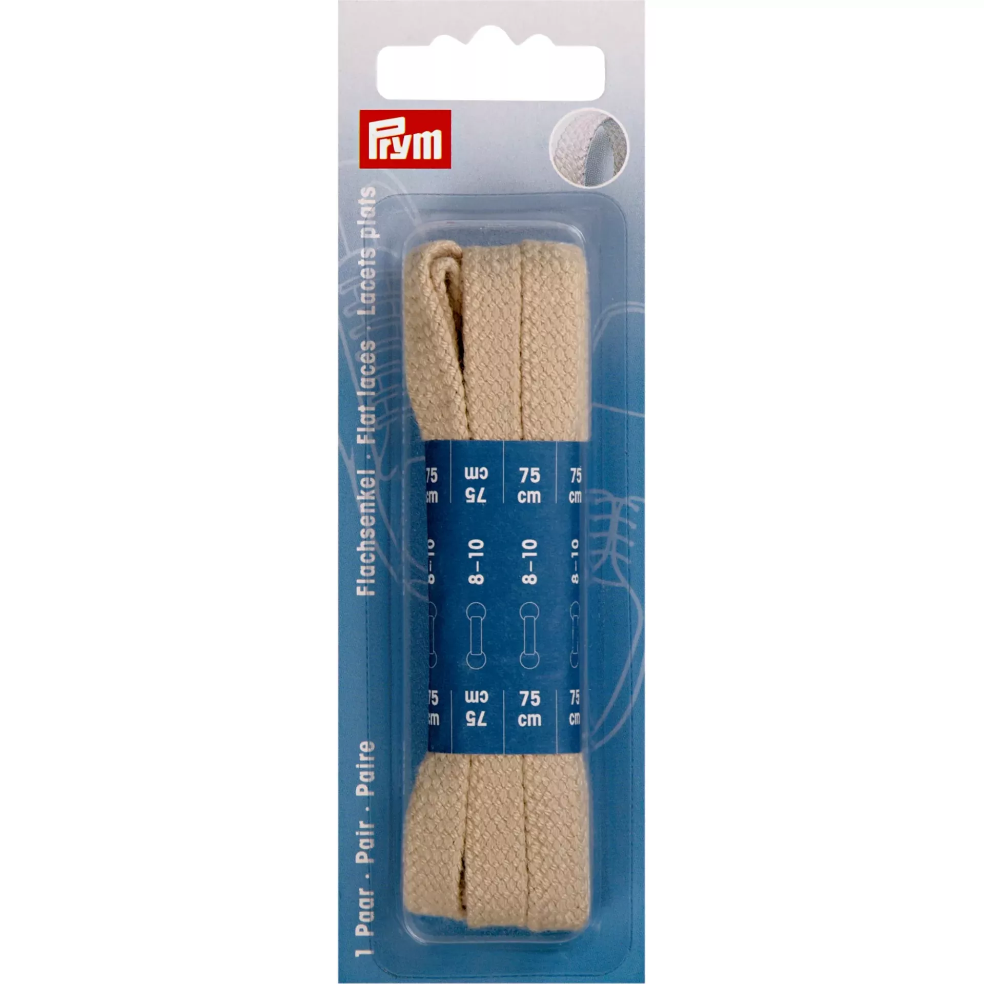 Pertle ravne 8mm 75cm CO beige        2St