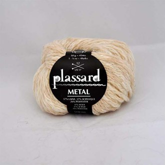 PLASSARD METAL bež – 37% vuna, 37% akrilik, 26% poliester