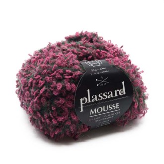 Plassard Mousse – Bordo 35% vuna, 35% akrilik, 30% poliamid
