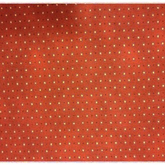 Platno za patchwork, pamuk - Red/brown with dots