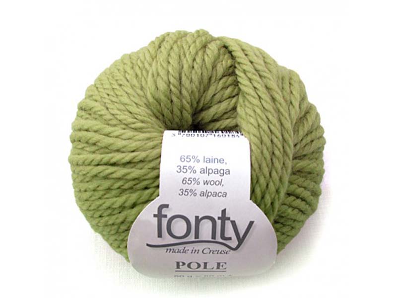 POLE zelena - 65% vuna, 35% alpaga