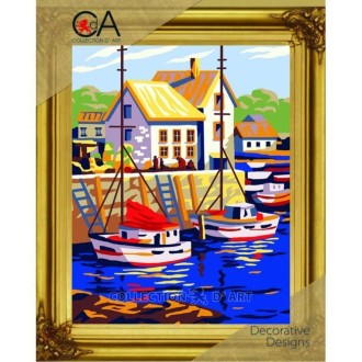 Printed tapestry kit, 22cm x 30cm, Collection D`Art