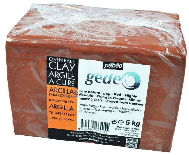 Prirodna glina koja se peče, crvena 5KG