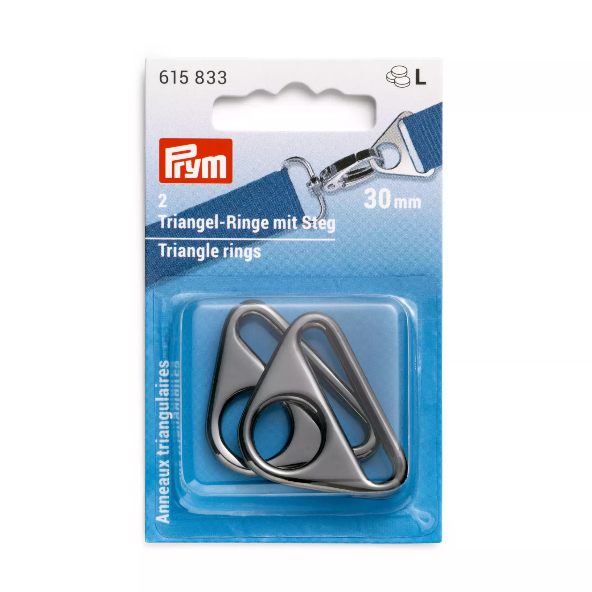 Prym Trouglasta alka, 30 mm, crne boje
