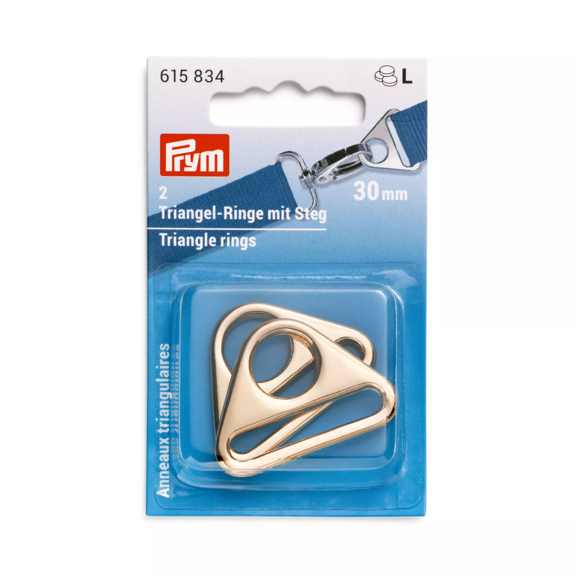 Prym Trouglasta alka, 30 mm, zlatne boje