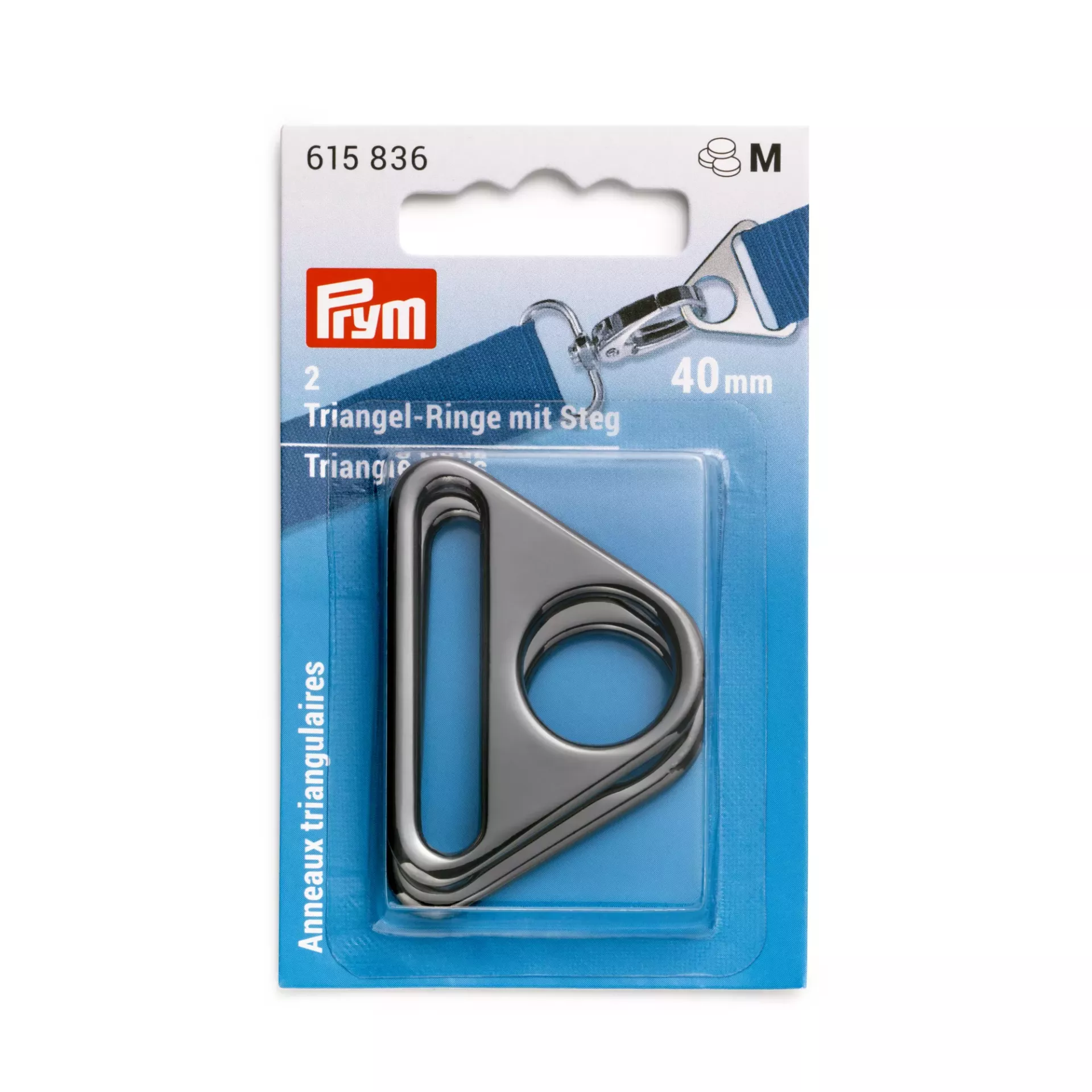 Prym Trouglasta alka, 40 mm, crne boje