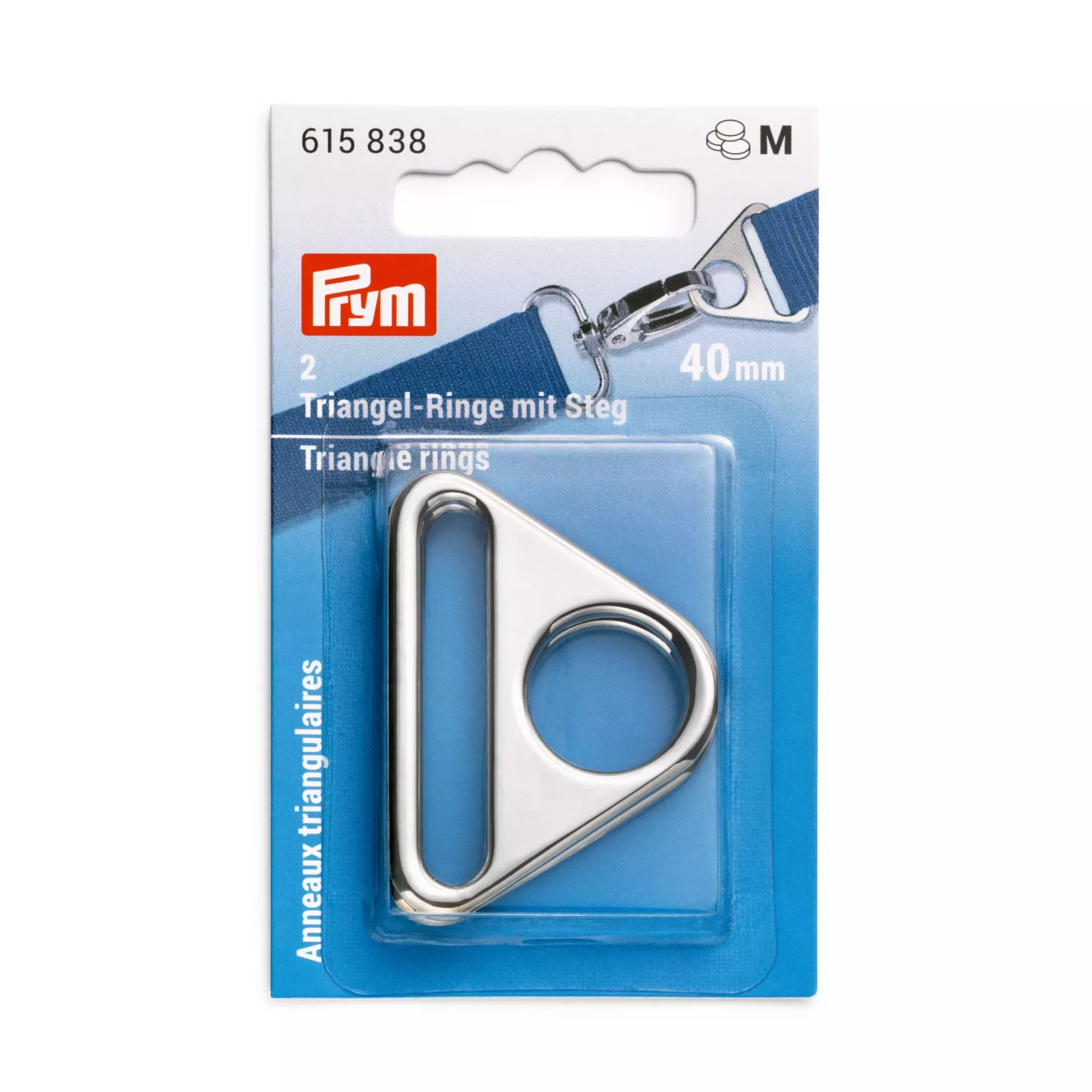 Prym Trouglasta alka, 40 mm, srebrne boje