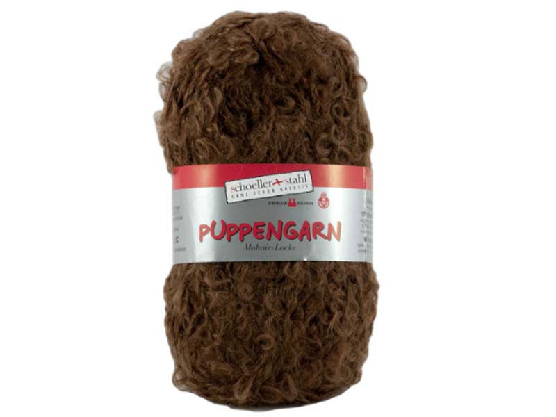 Puppengarn – Braon 74% moher, 17% vuna, 9% poliamid