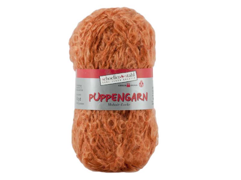 Puppengarn – Narandžasta 74% moher, 17% vuna, 9% poliamid