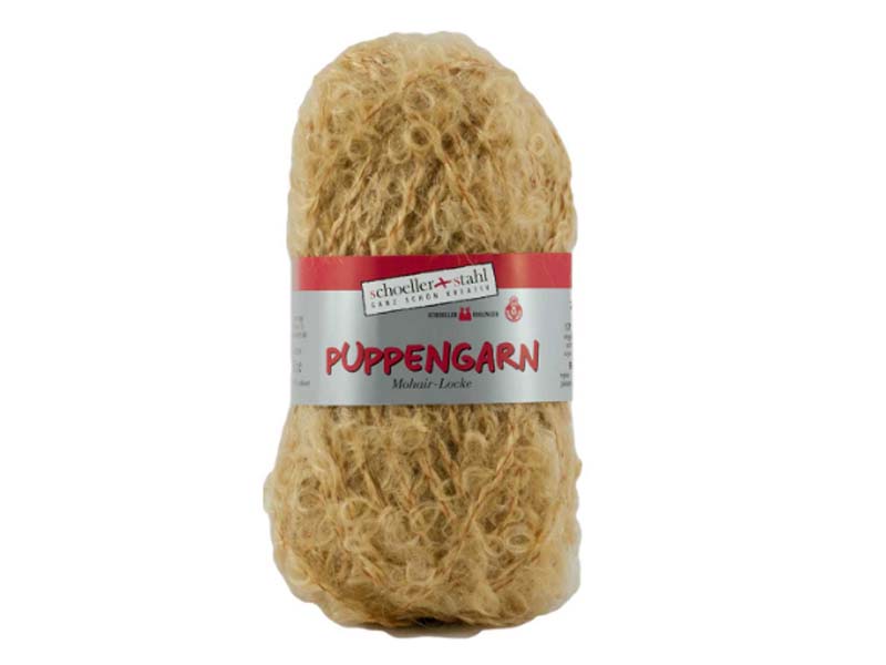 Puppengarn – Oker 74% moher, 17% vuna, 9% poliamid