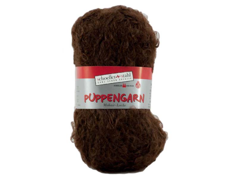 Puppengarn – Tamno braon 74% moher, 17% vuna, 9% poliamid