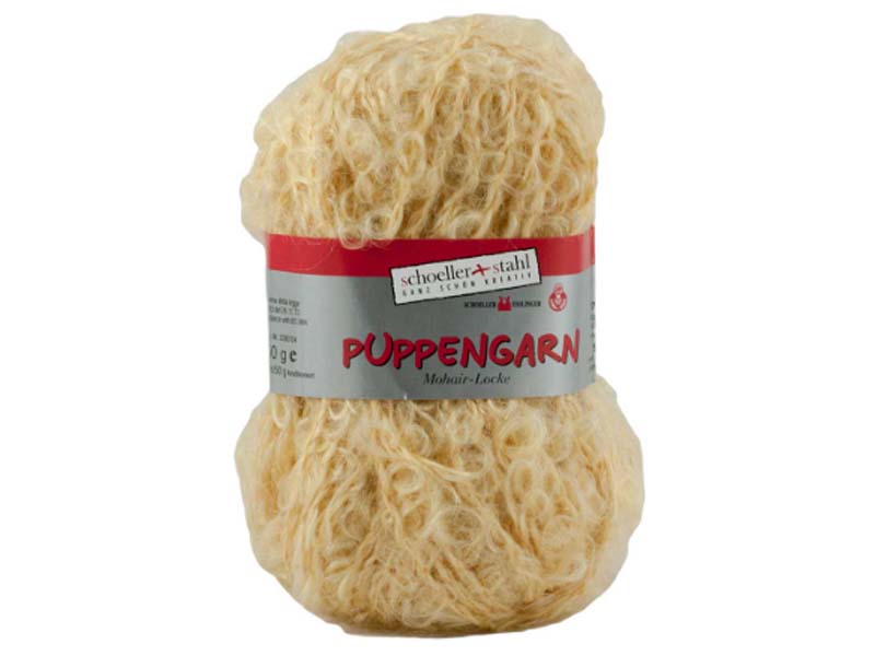 Puppengarn – Žuta 74% moher, 17% vuna, 9% poliamid